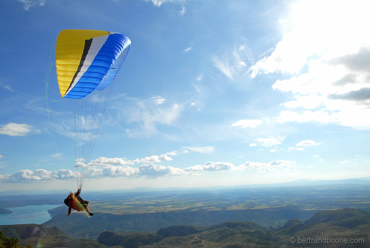 parapente dans le verdon